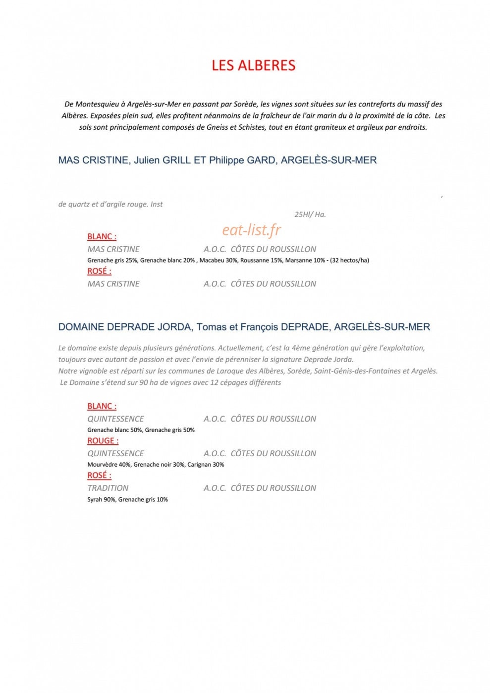Les Jardins du Cèdre — carte page 22