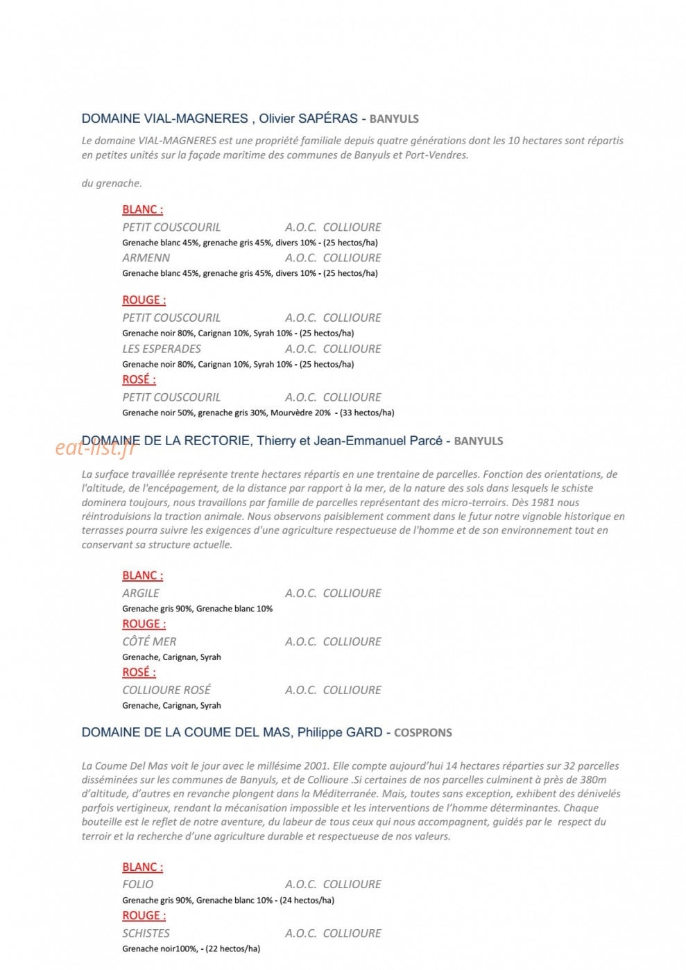 Les Jardins du Cèdre — carte page 19