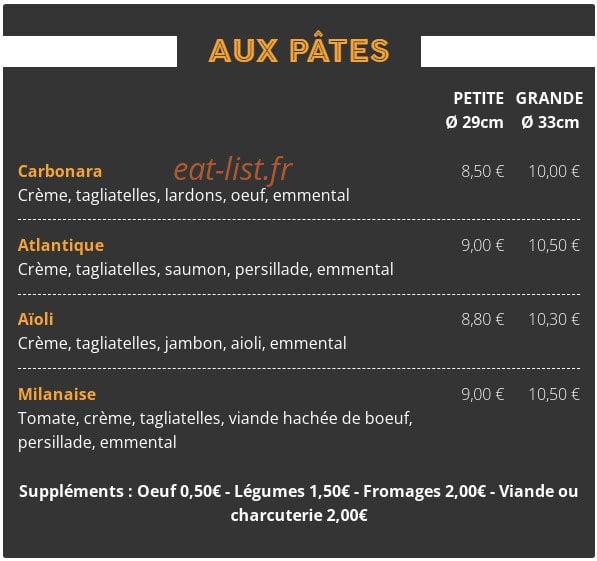 Chez Loupetis — carte page 2