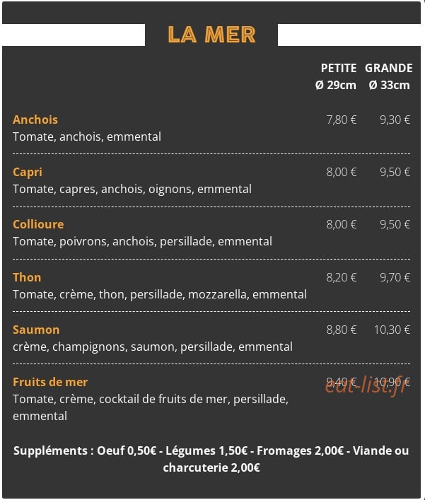 Chez Loupetis — carte page 4