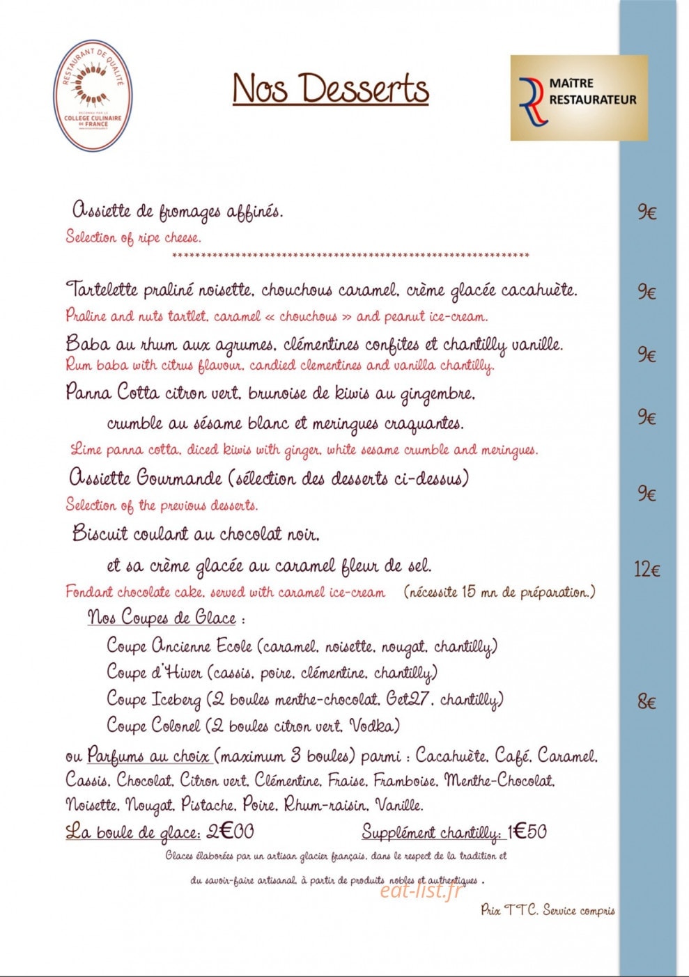 L'Ancienne Ecole — carte page 6
