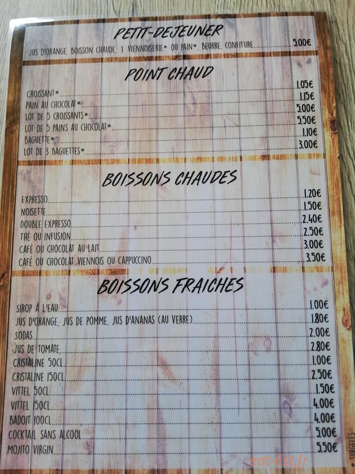 Chez Ailly — carte page 6