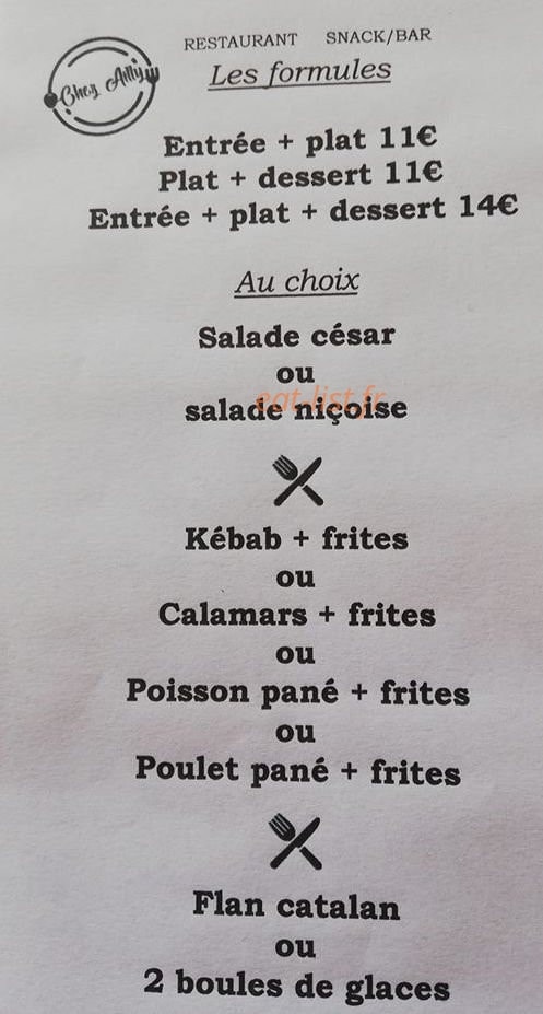 Chez Ailly — carte page 7