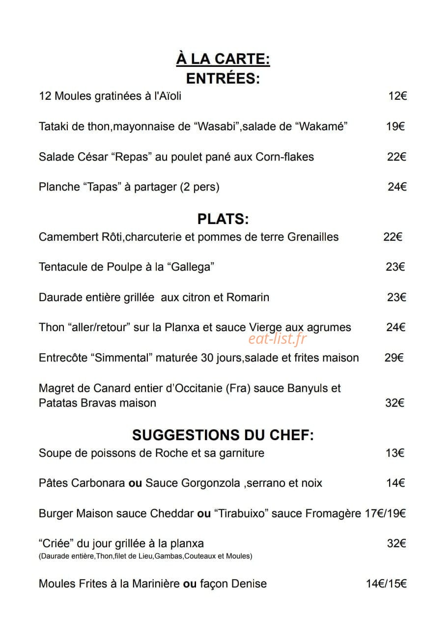 Chez Denise — carte page 3