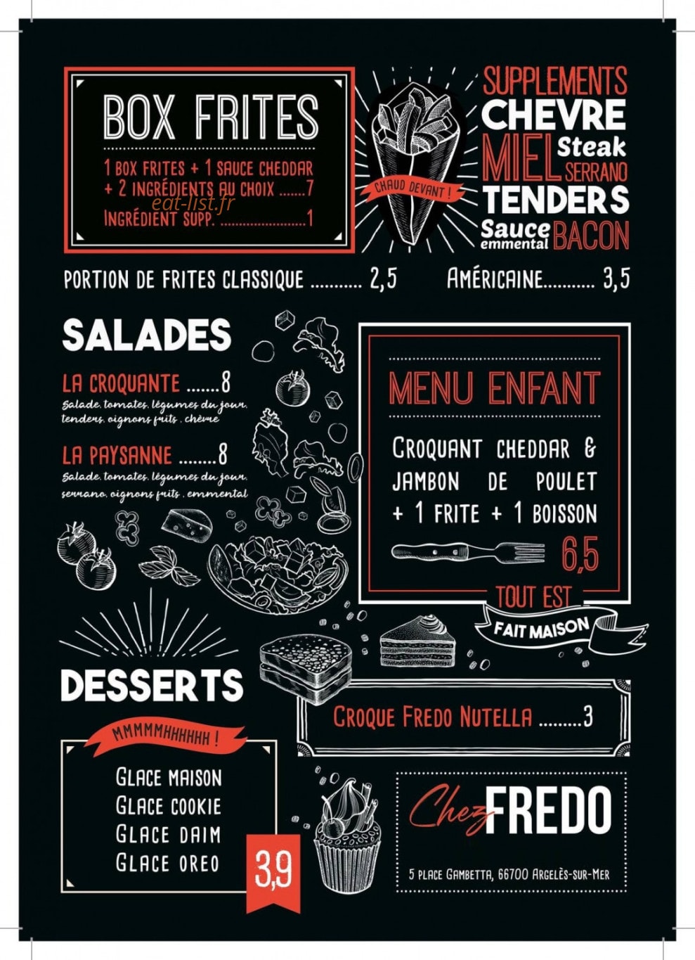 Chez Fredo — carte page 2