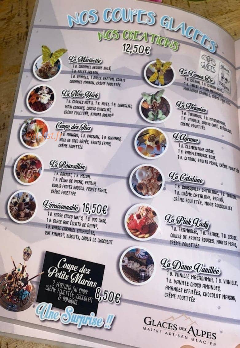 Chez Marinette — carte page 4