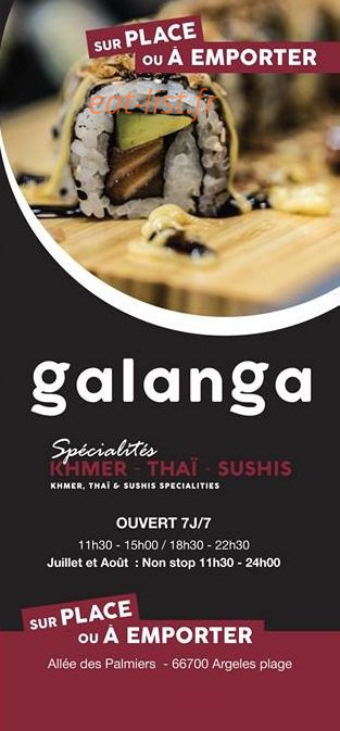 Galanga — carte page 1
