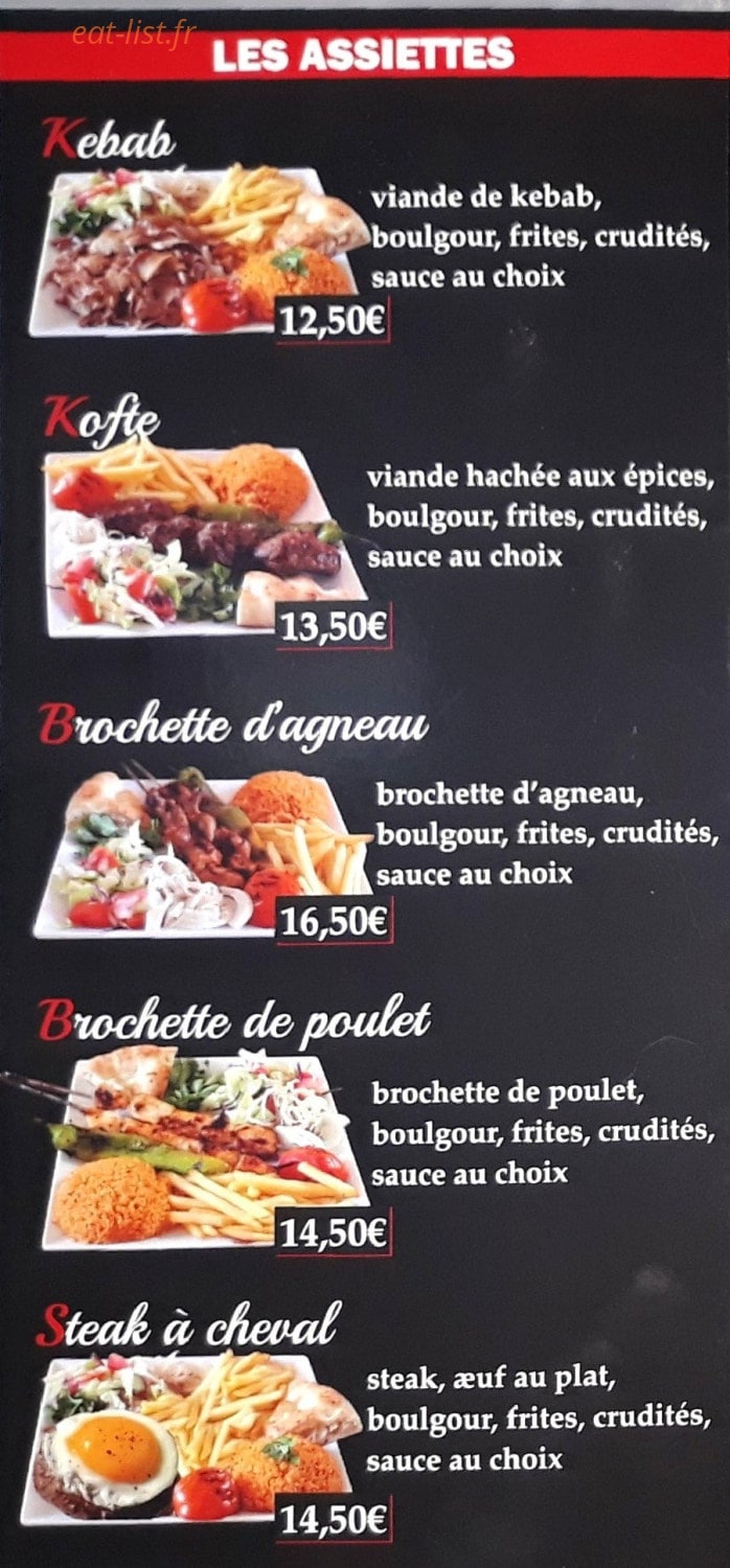 Istanbul Kebab — carte page 3