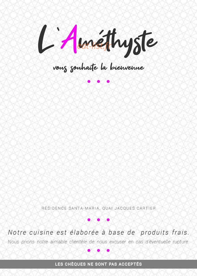 L'Amethyste — carte page 1