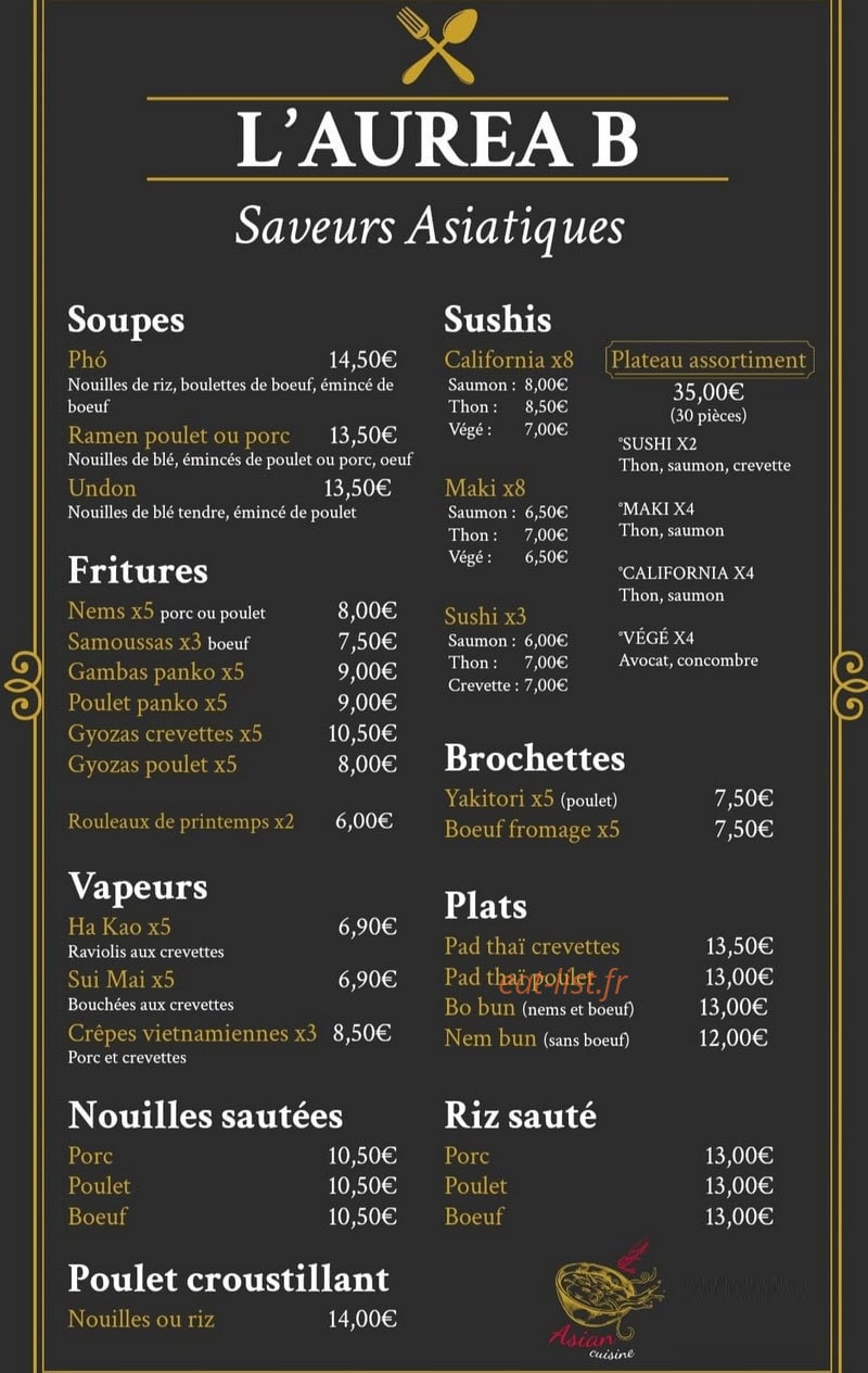 L'aurea b — carte page 2