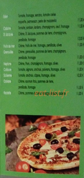 L'Eden pizza — carte page 3
