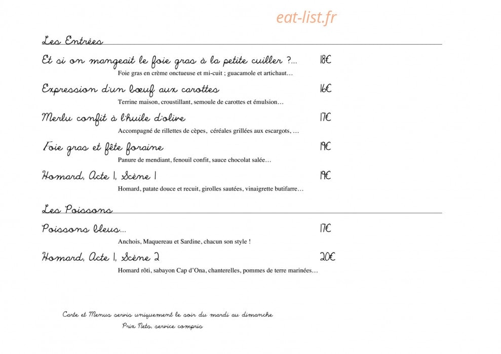 La Bartavelle — carte page 1