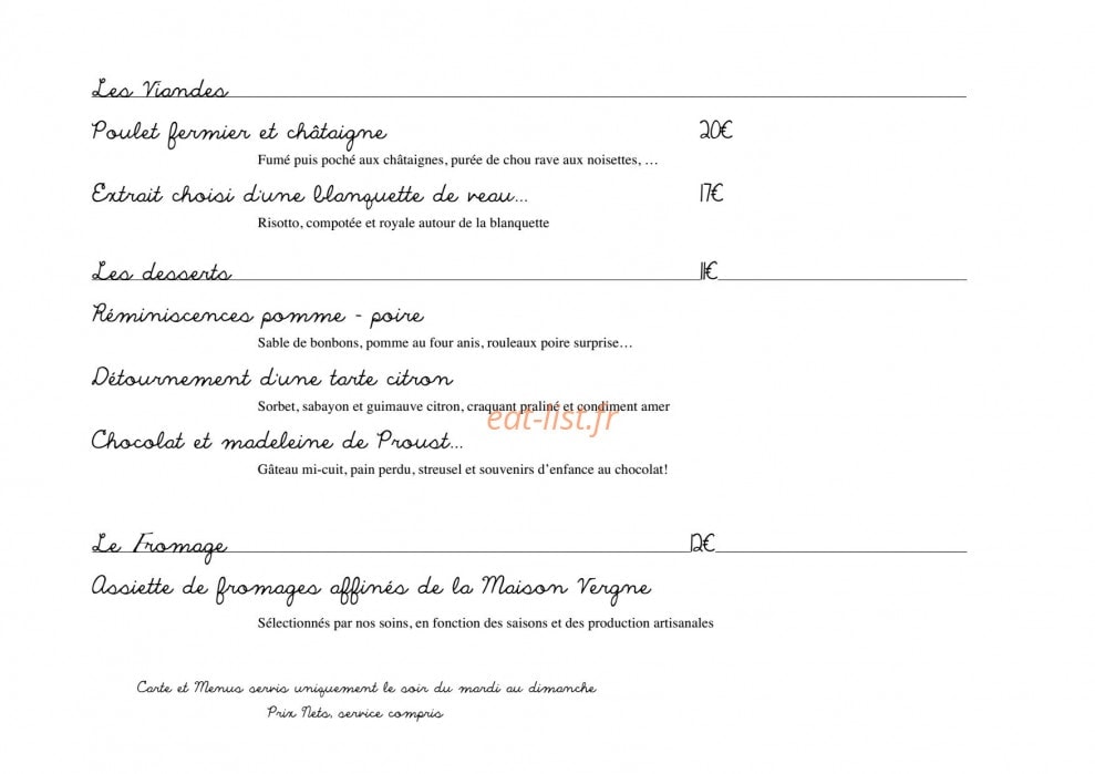 La Bartavelle — carte page 2