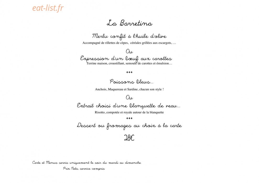 La Bartavelle — carte page 3