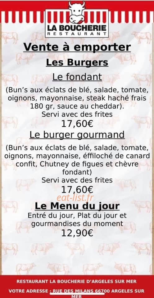 La Boucherie — carte page 3