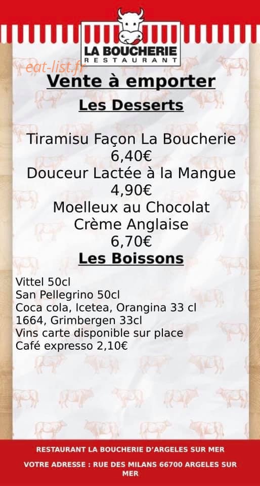 La Boucherie — carte page 4