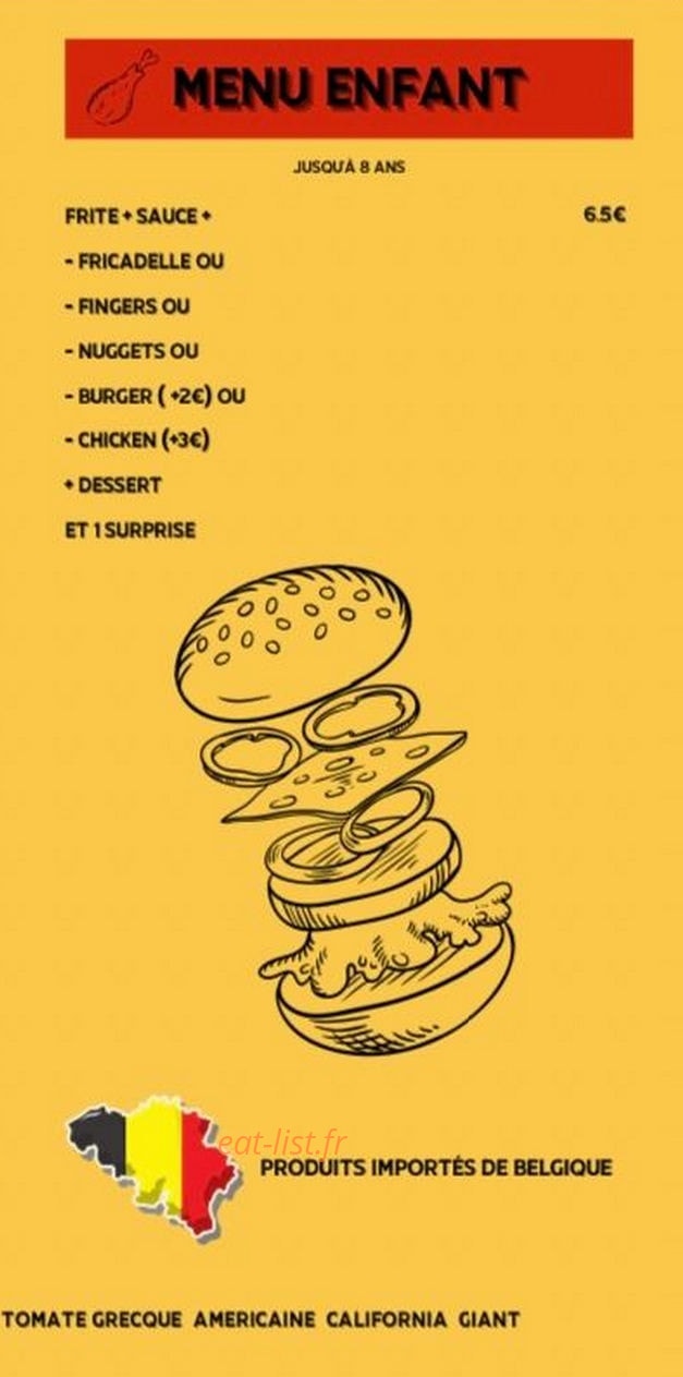 La frite belge — carte page 3