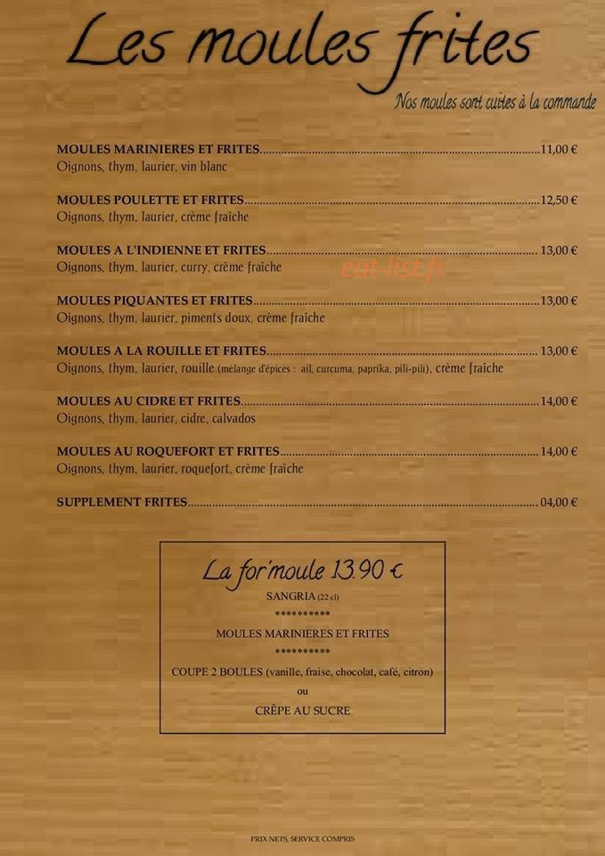 La Petite Brasserie — carte page 2