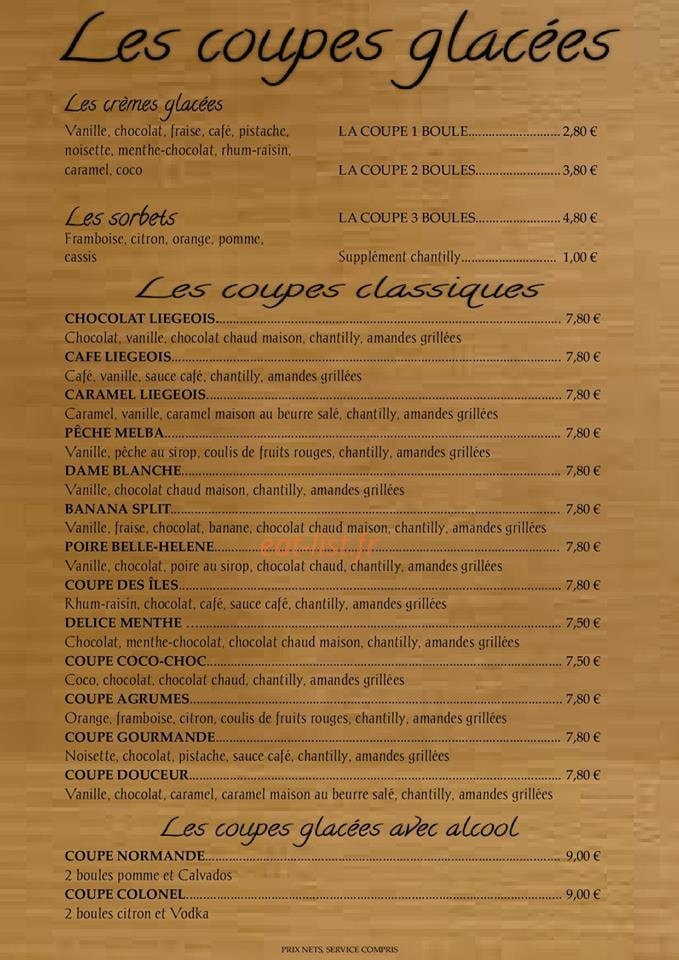 La Petite Brasserie — carte page 5