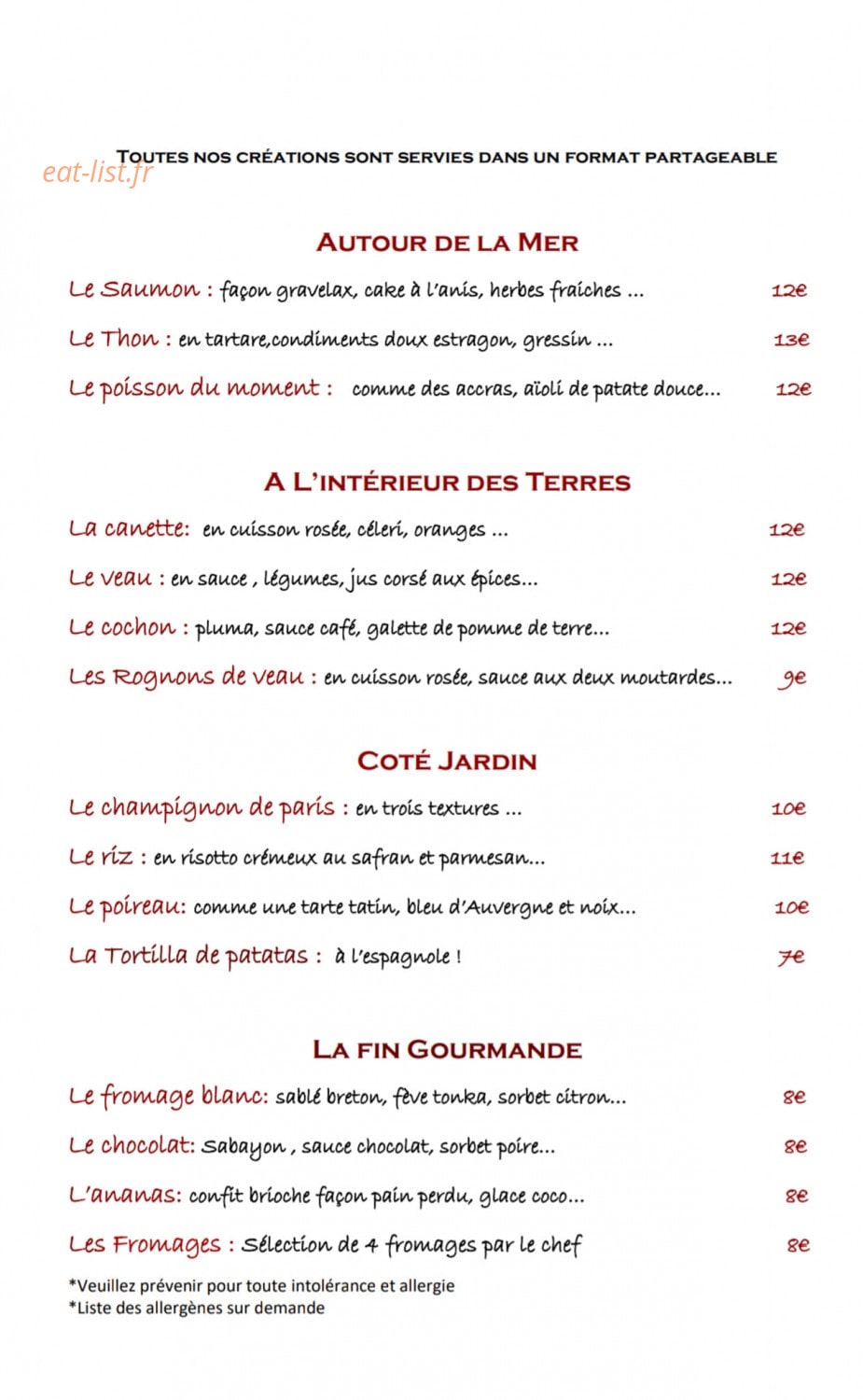 La Quête — carte page 1
