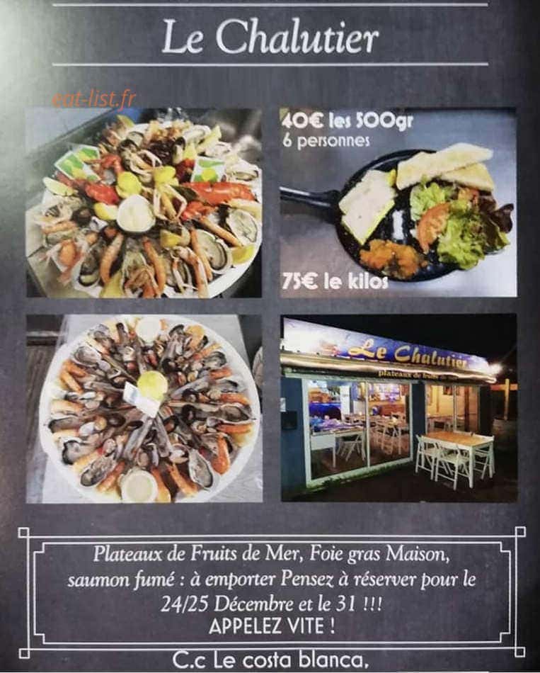 Carte et menu Le Chalutier Argelès sur Mer