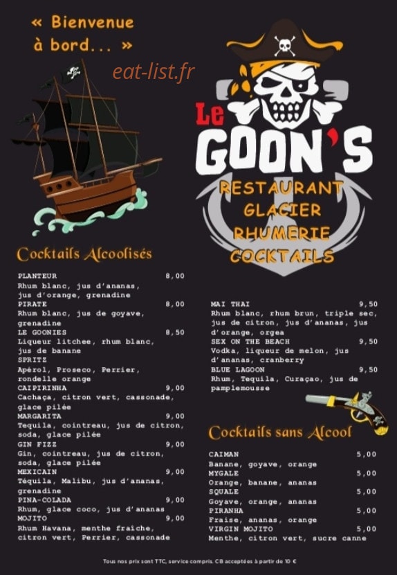 Le goon's — carte page 4