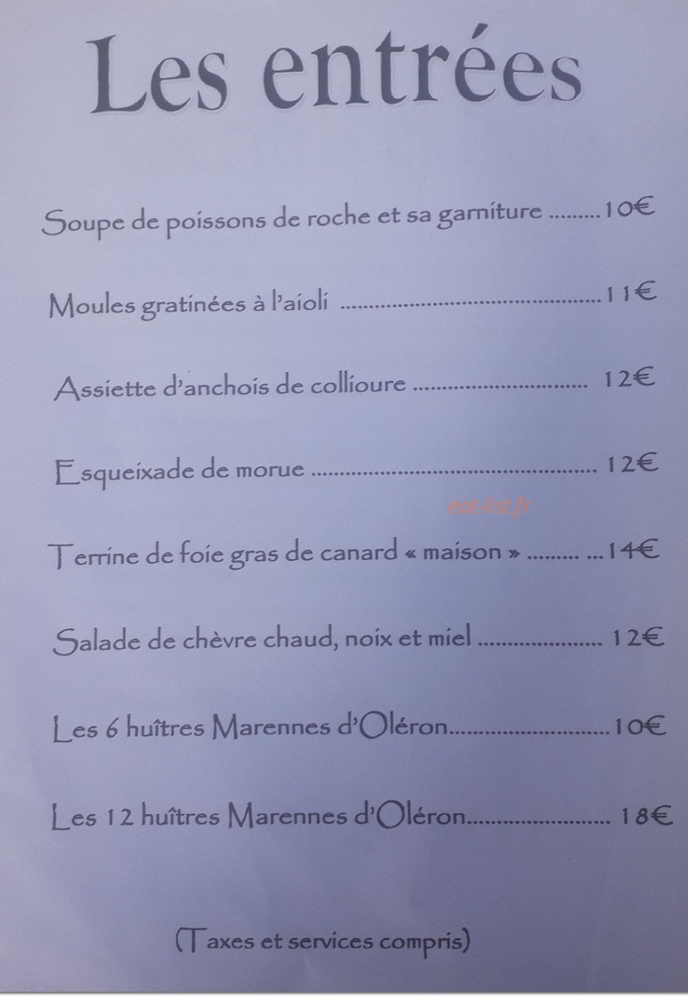 Le Lamparo — carte page 1