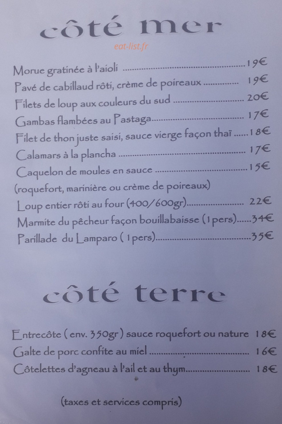 Le Lamparo — carte page 3