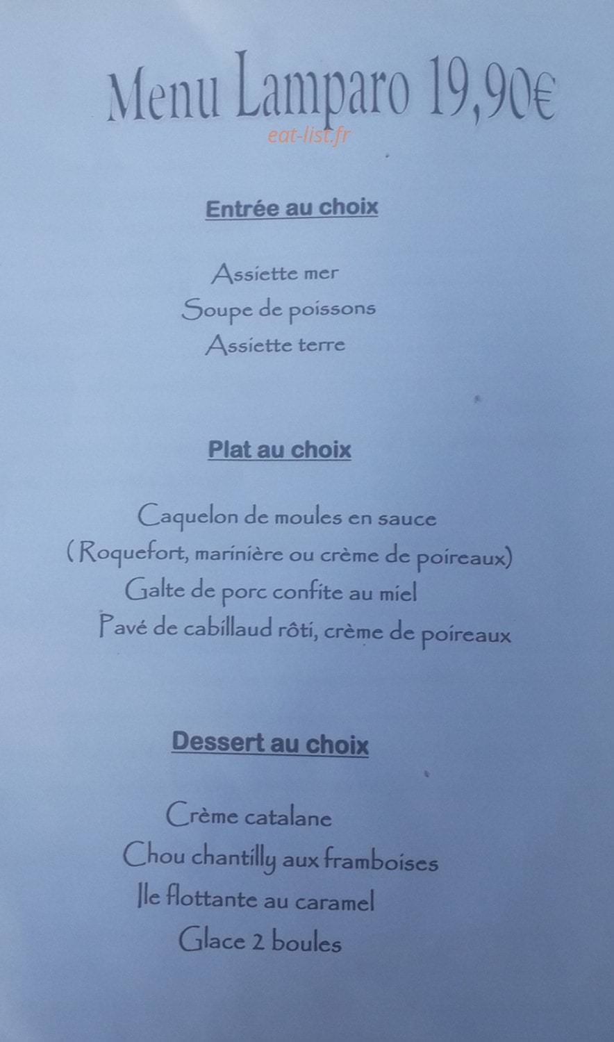 Le Lamparo — carte page 2