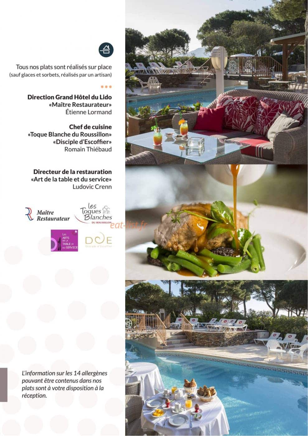 Le Lido — carte page 2