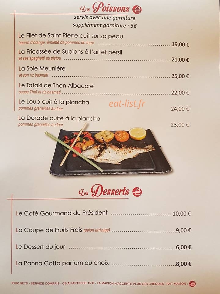 Le President — carte page 2