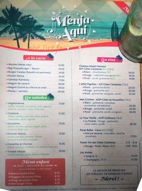 Menja Aqui — carte page 2