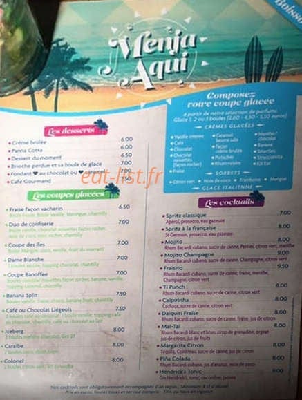 Menja Aqui — carte page 3