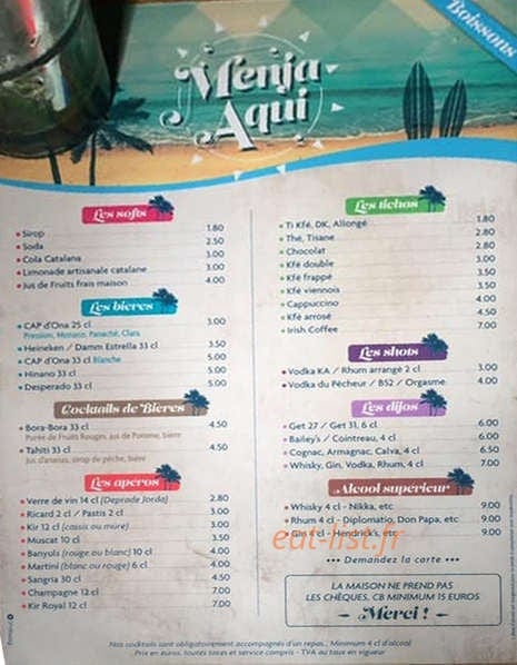Menja Aqui — carte page 4