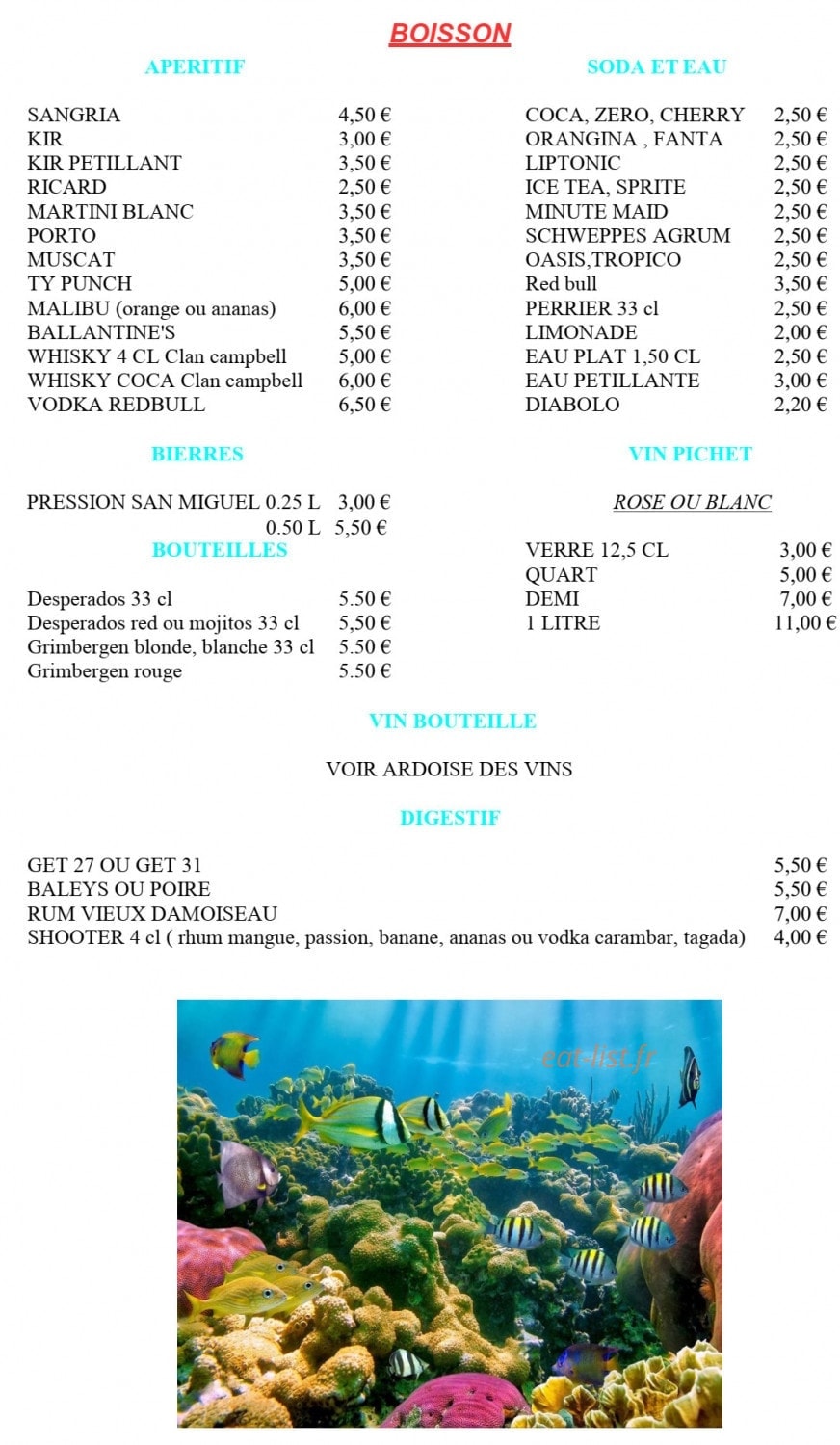 O Ti'resto — carte page 7