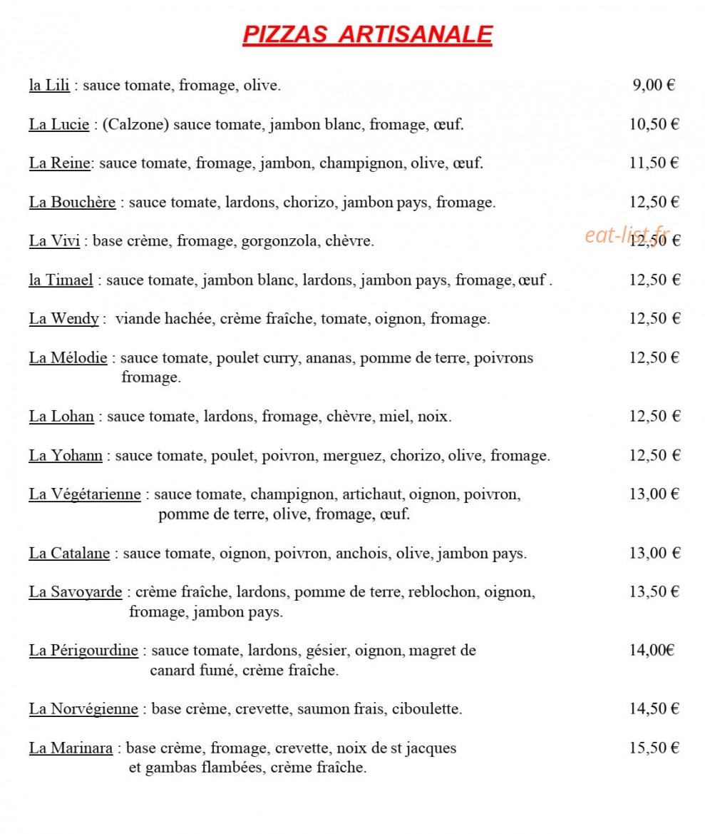 O Ti'resto — carte page 3