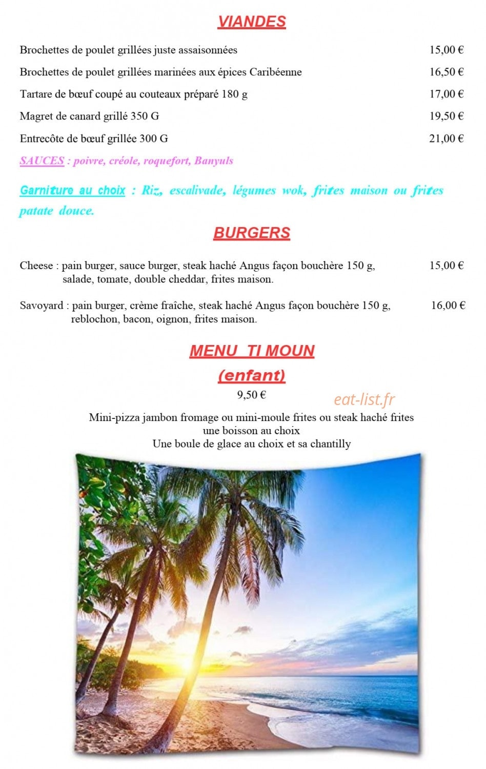 O Ti'resto — carte page 5