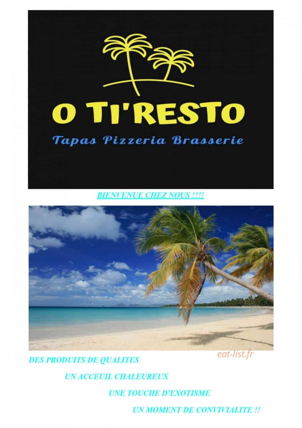 O Ti'resto — carte page 1