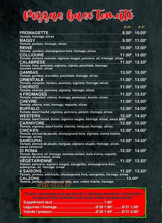 Pizza Di Roma — carte page 1