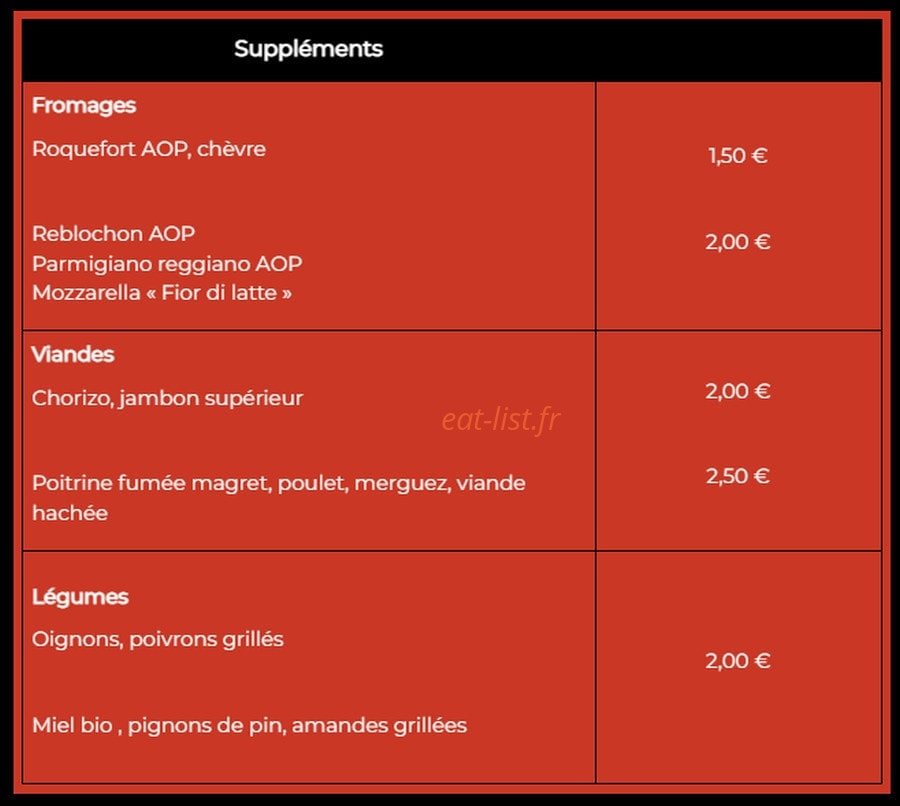 Pizza Sun — carte page 3