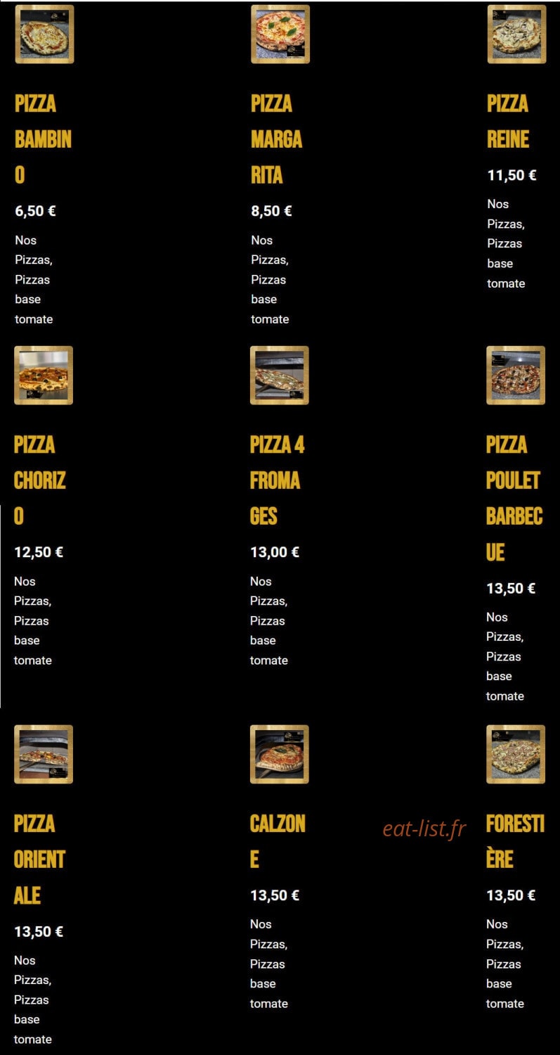 Pizza World — carte page 2