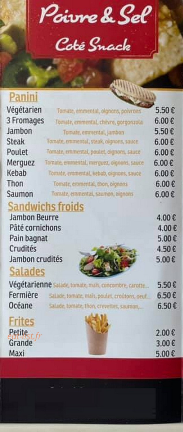Poivre et Sel — carte page 3