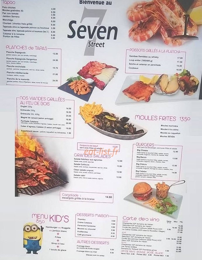 Seven Street Kfé — carte page 4