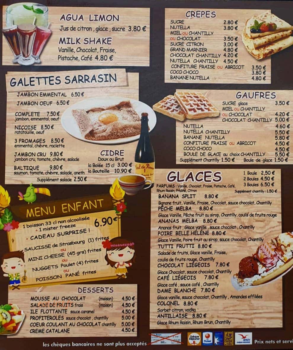 Tiki Snack — carte page 6