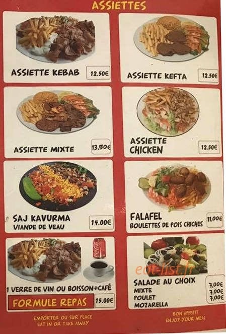Turkuaz Kebab — carte page 2
