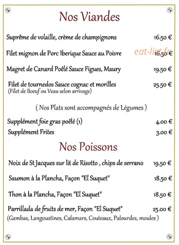 El suquet — carte page 2