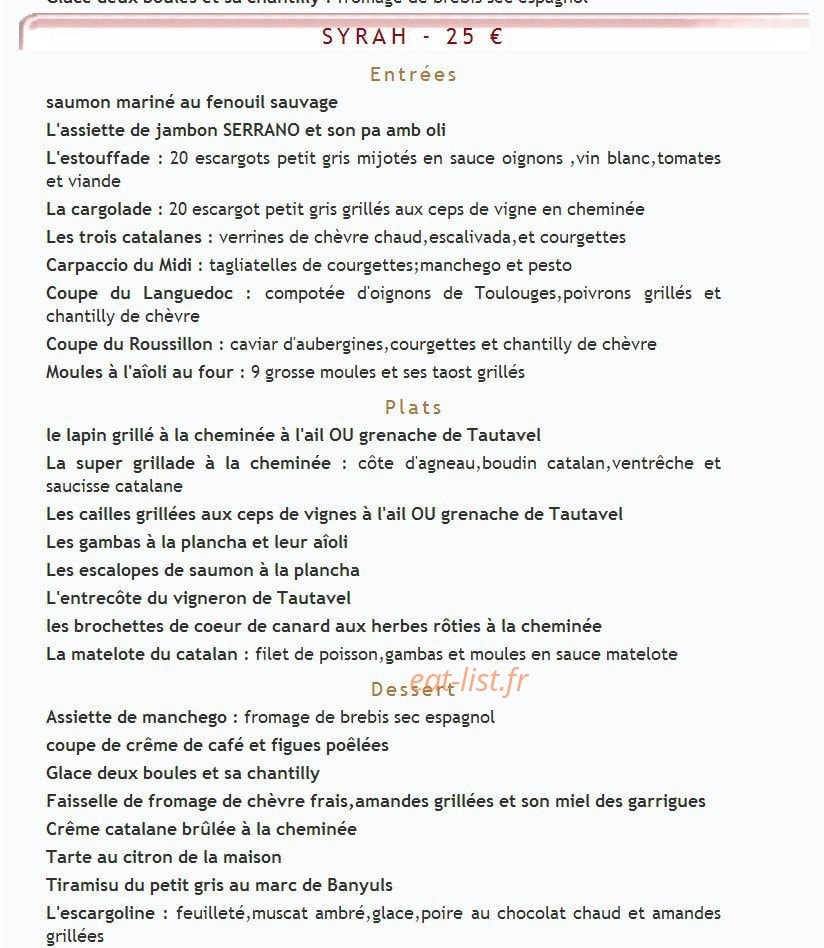 Le Petit Gris — carte page 2