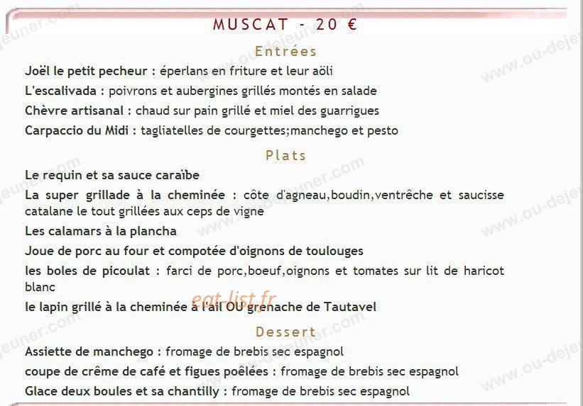 Le Petit Gris — carte page 1