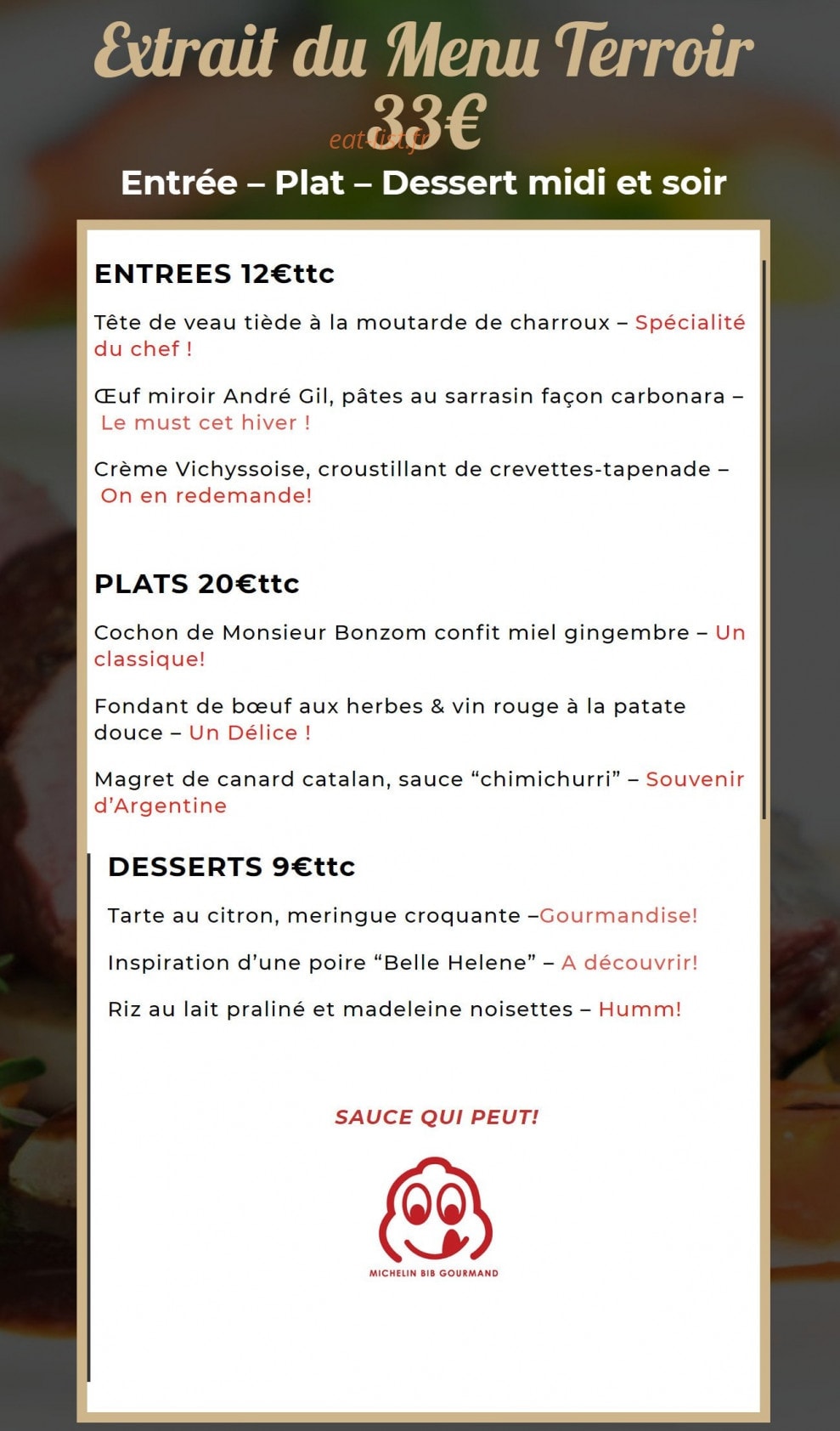 Côté Saisons — carte page 1