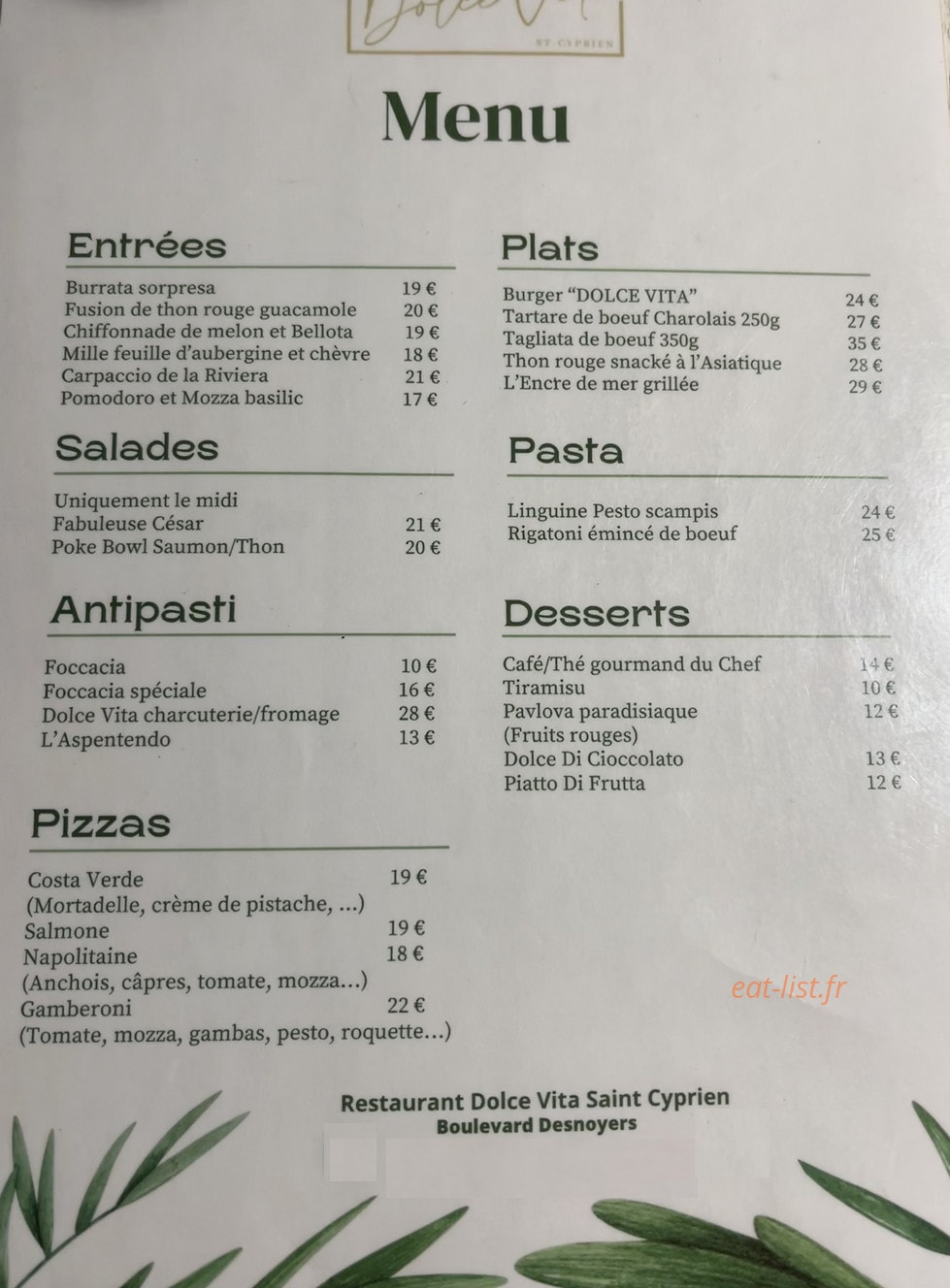 Dolce vita — carte page 1